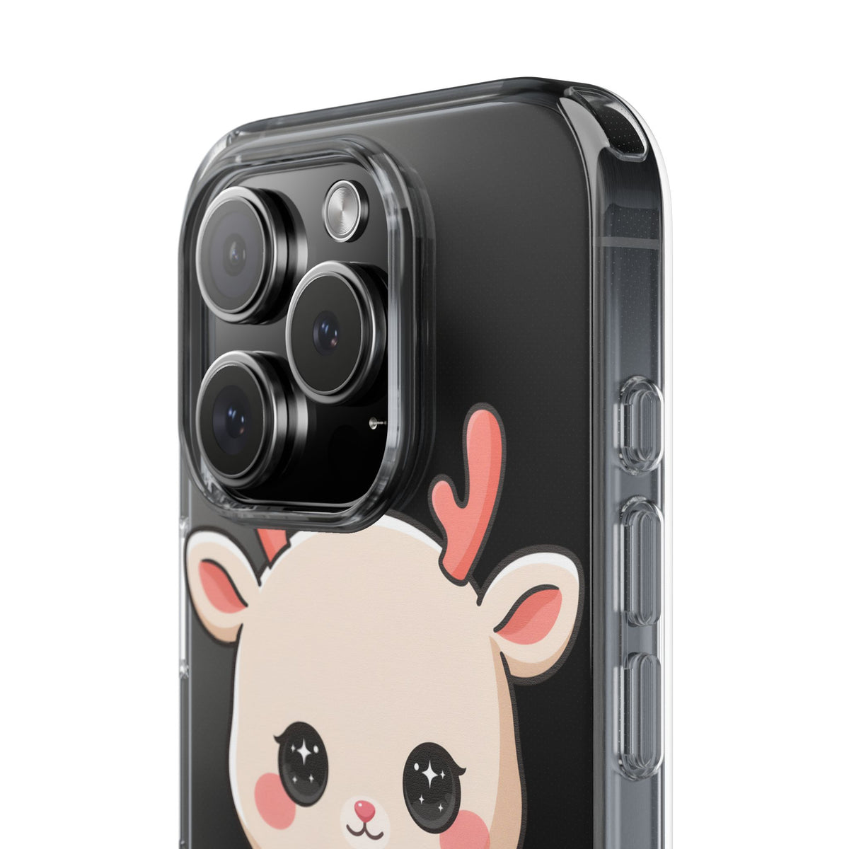 Christmas Reindeer Phone Case, Cute Kawaii Holiday Gift