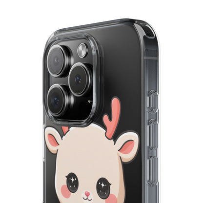 Christmas Reindeer Phone Case, Cute Kawaii Holiday Gift