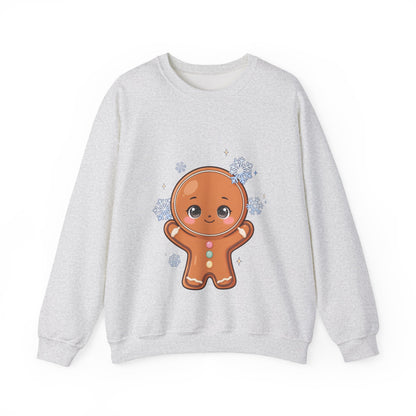 Kawaii Gingerbread Sweatshirt – Cute Winter Crewneck