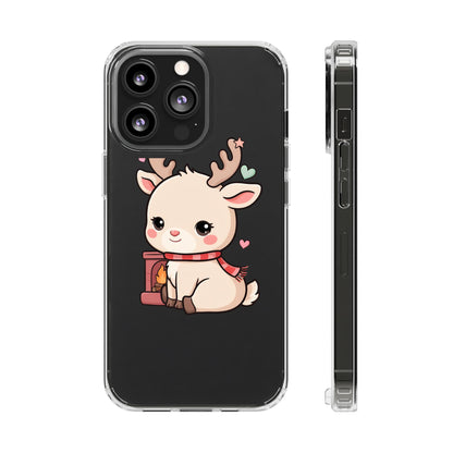Kawaii Reindeer Phone Case for Cozy Holiday Cheer