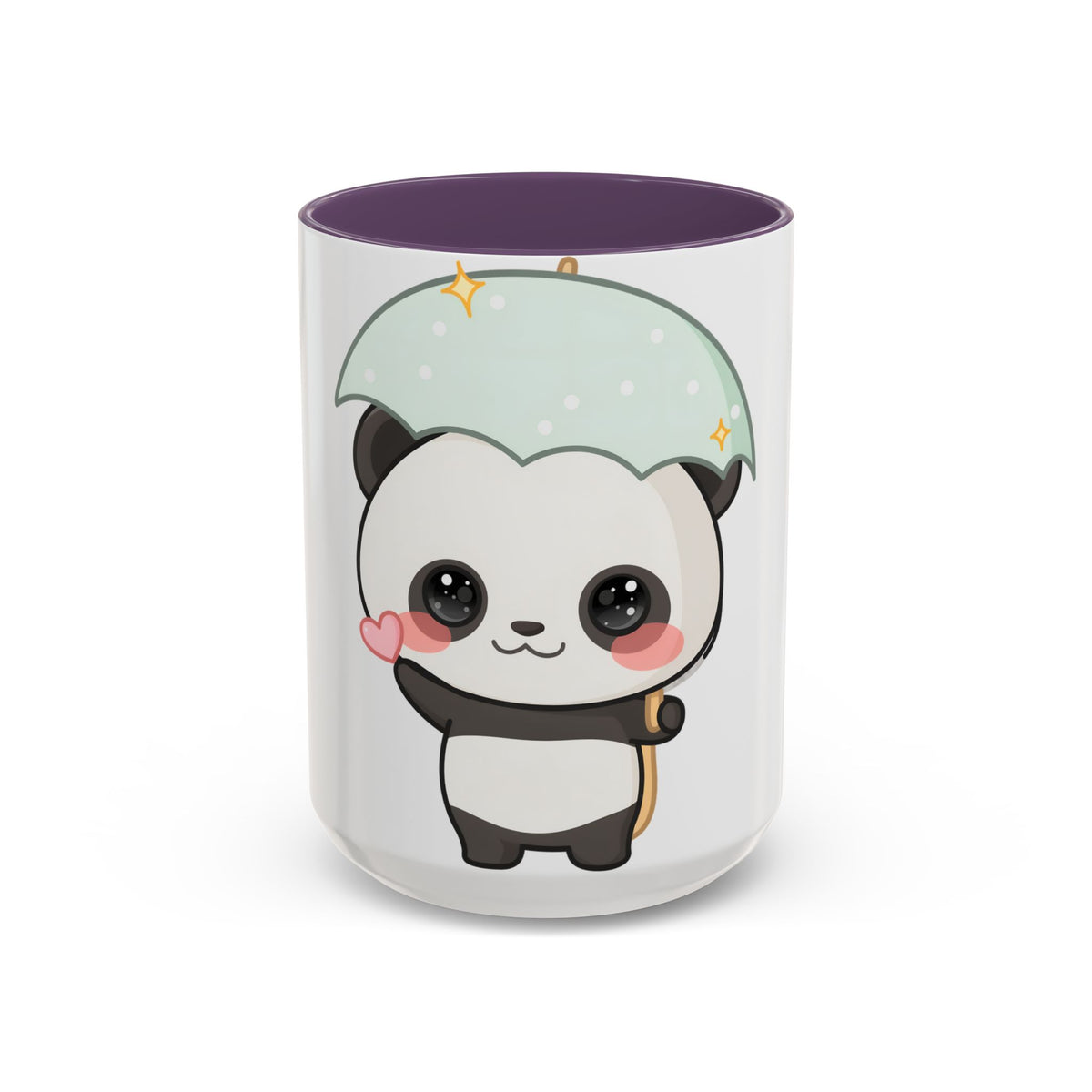 Cute Panda Accent Coffee Mug for Rainy Day Sips