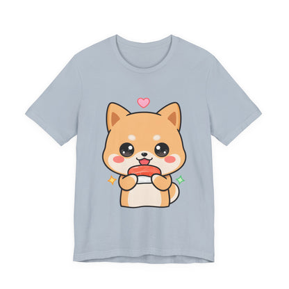 Kawaii Shiba Inu Sushi T-Shirt for Cute Food Lovers