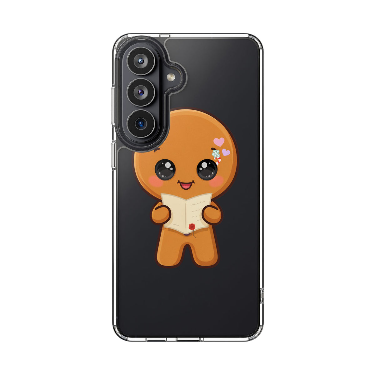 Gingerbread Man Phone Case, Cute Christmas Letter Reader