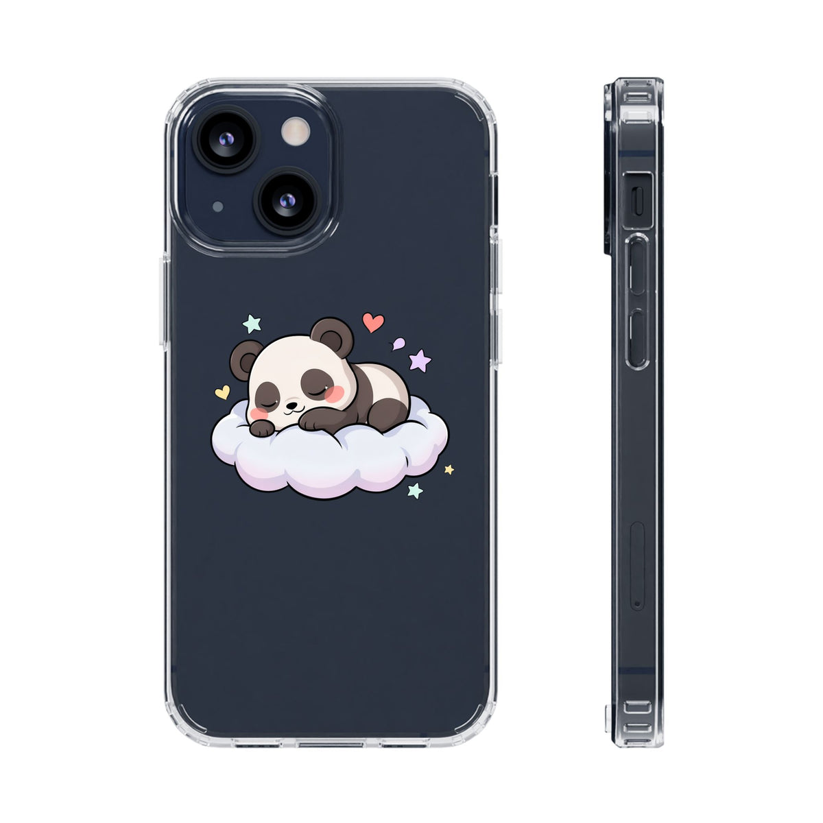 Sleeping Panda Clear Impact-Resistant Phone Case