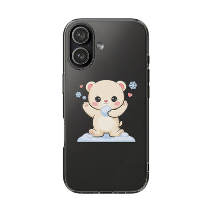 Kawaii Polar Bear Phone Case for Cute Animal Fans