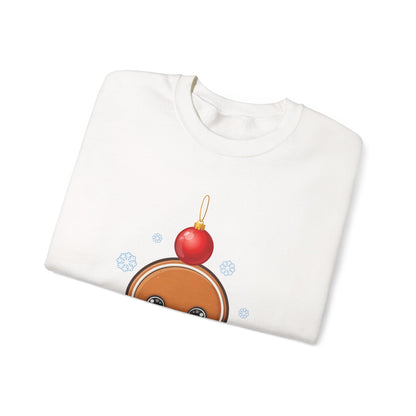 Gingerbread Christmas Sweatshirt, Cute Holiday Crewneck