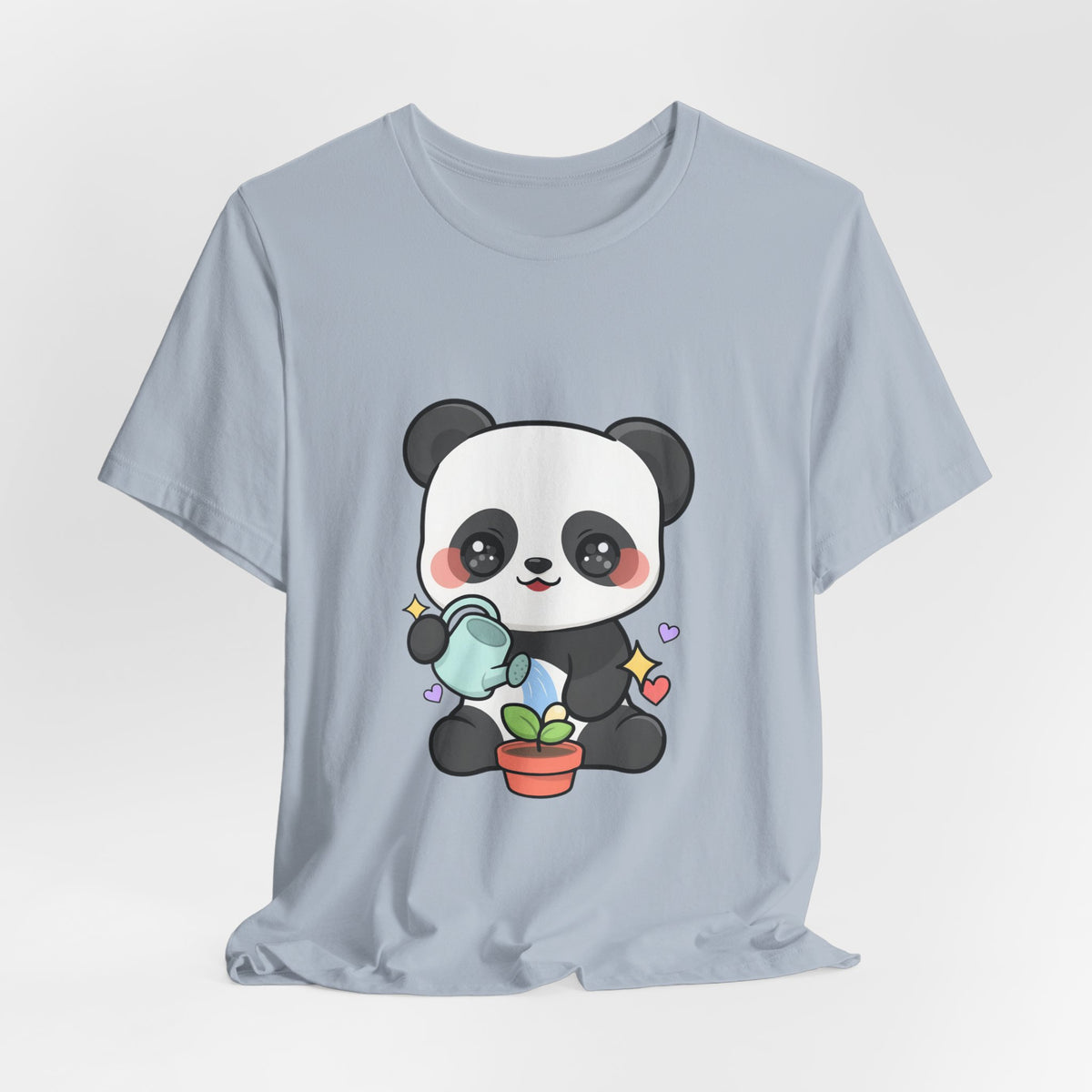 Kawaii Panda T-Shirt, Cute Plant Lover Gift