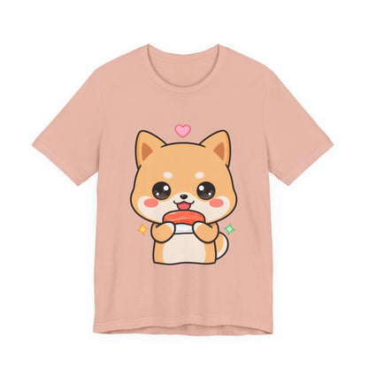 Kawaii Shiba Inu Sushi T-Shirt for Cute Food Lovers