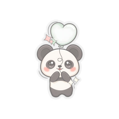 Kawaii Panda Sticker with Balloon for Cute Decor