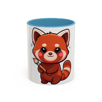 Kawaii Red Panda Accent Coffee Mug for Creative Days
