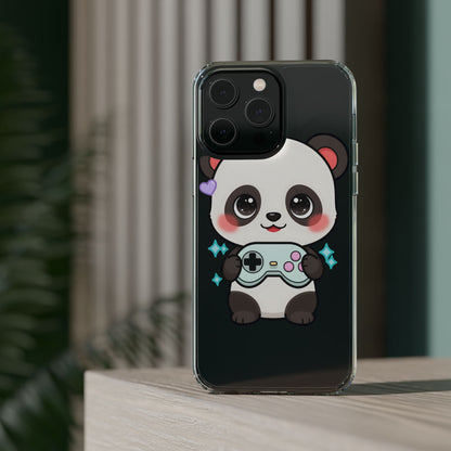 Gamer Panda Clear Impact-Resistant Phone Case