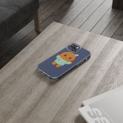 Kawaii Gingerbread Phone Case, Cute Christmas Sweater Cookie