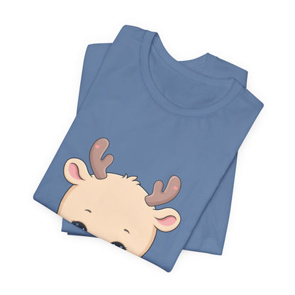 Kawaii Reindeer T-Shirt for Cozy Cocoa Season