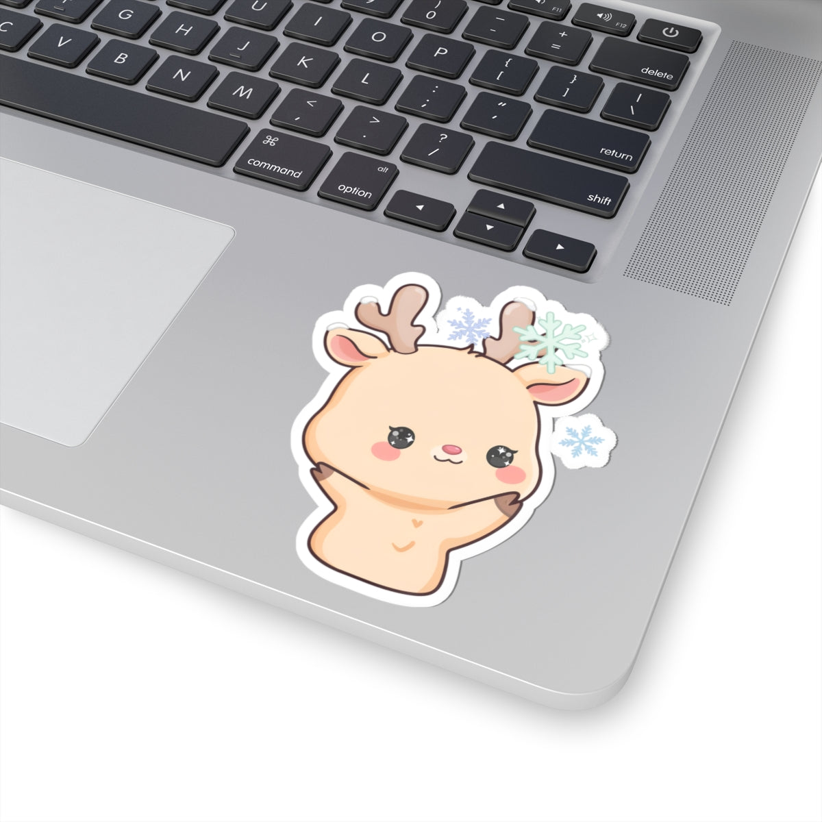Kawaii Reindeer Sticker for Cozy Winter Decor