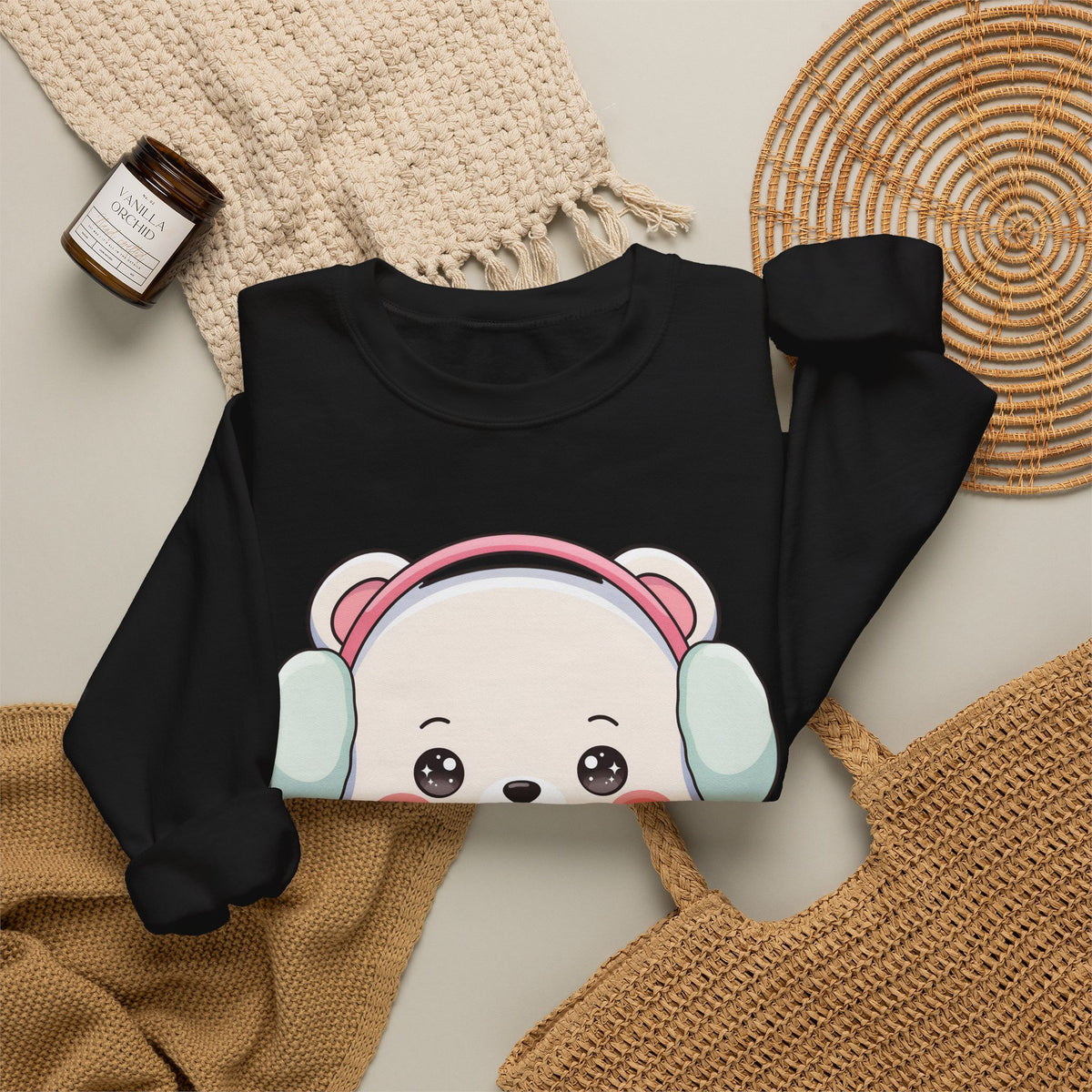 Kawaii Polar Bear Sweatshirt for Cozy Winter Days