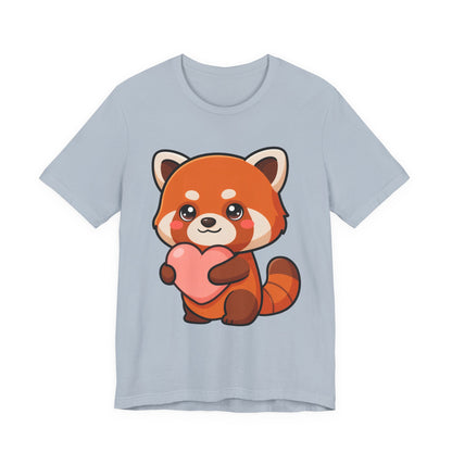 Kawaii Red Panda T-Shirt: Big Heart, Cozy Vibes