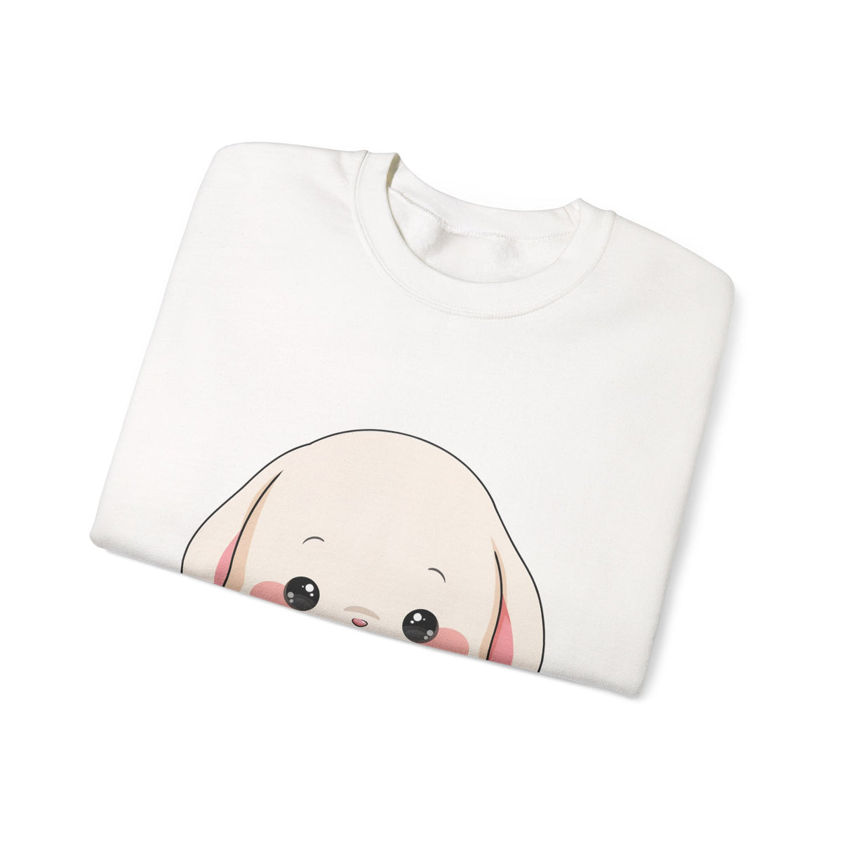 Kawaii Bunny Sweatshirt, Cute Ice Cream Chibi Rabbit