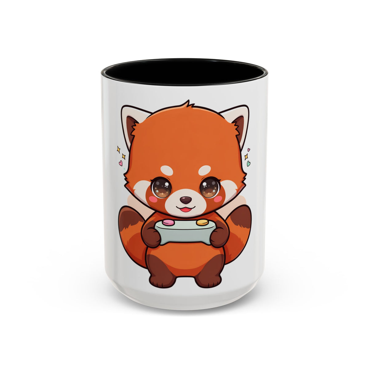 Red Panda Gamer Accent Coffee Mug for Cozy Desk Setups
