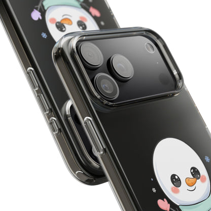 Kawaii Snowman Clear Impact-Resistant Case