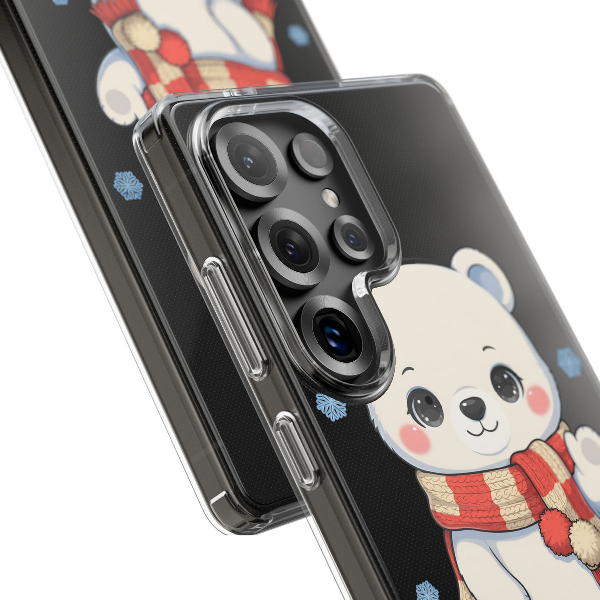Kawaii Polar Bear Phone Case – Cozy Christmas Cub