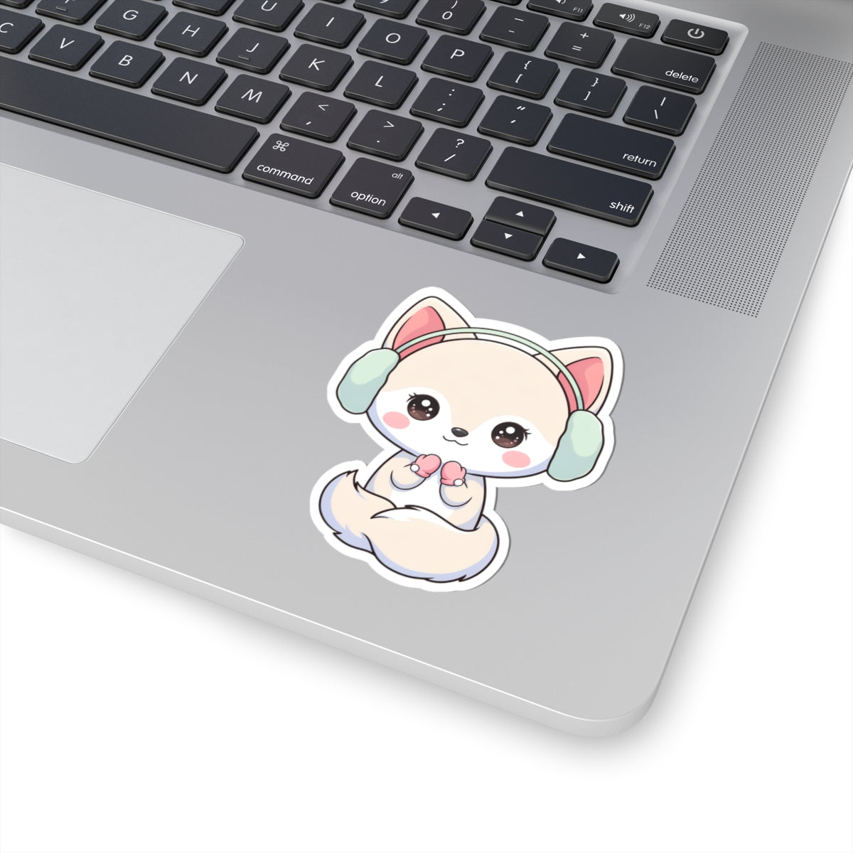 Kawaii Arctic Fox Sticker for Cozy Winter Vibes