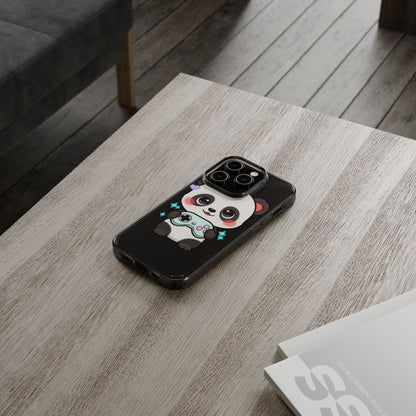 Gamer Panda Clear Impact-Resistant Phone Case