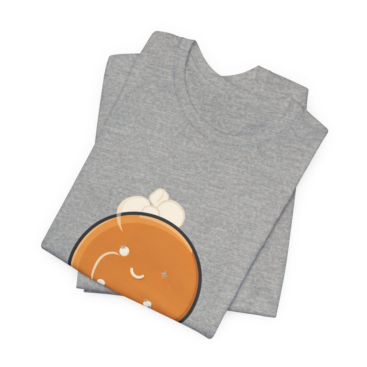 Kawaii Gingerbread Man T-Shirt for Cozy Cocoa Fans