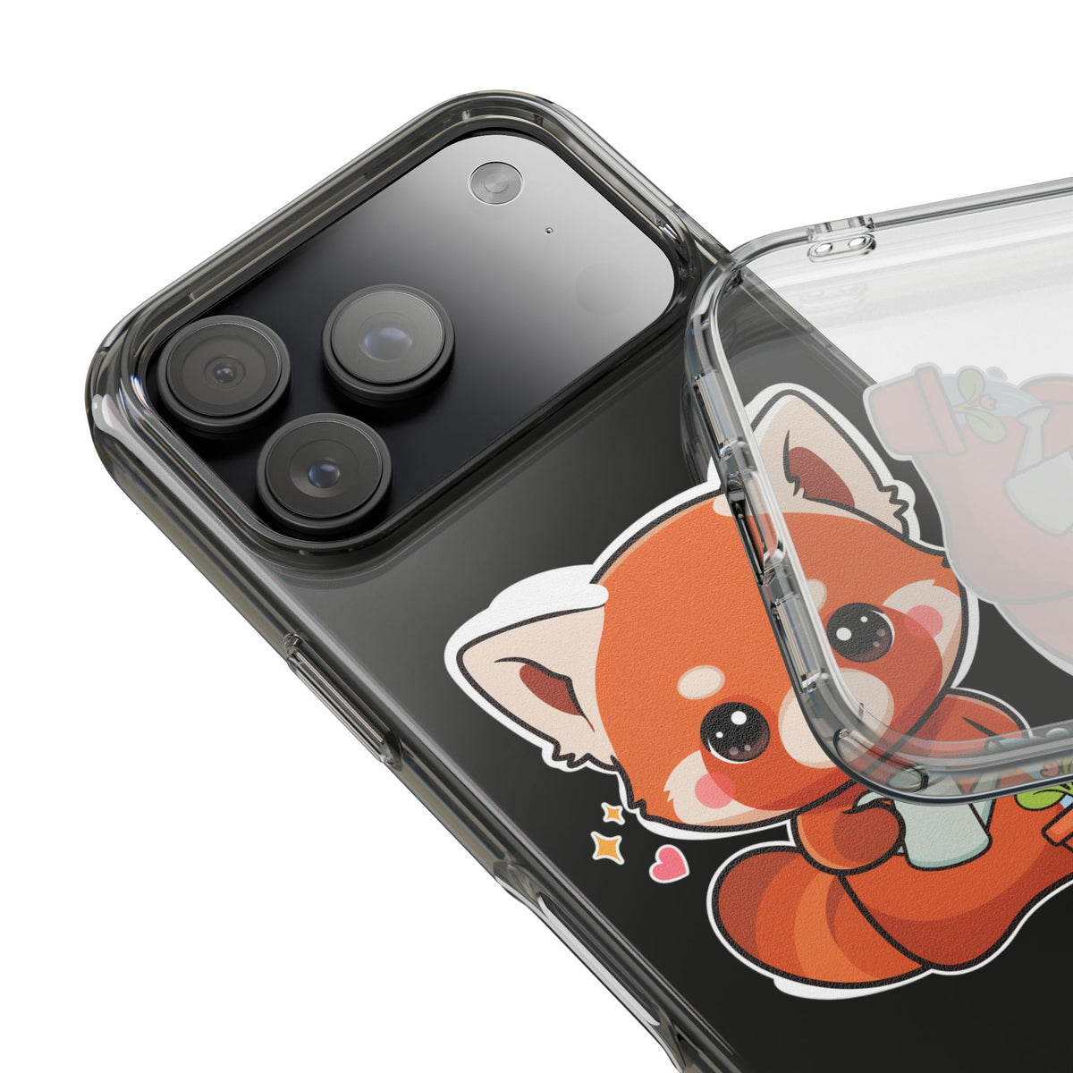 Red Panda Phone Case, Cute Plant Lover Gift