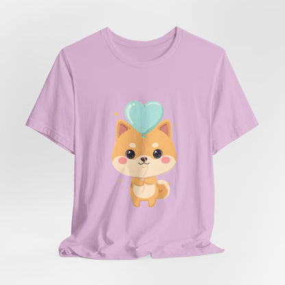 Kawaii Shiba Inu T-Shirt, Cute Balloon Dog Gift