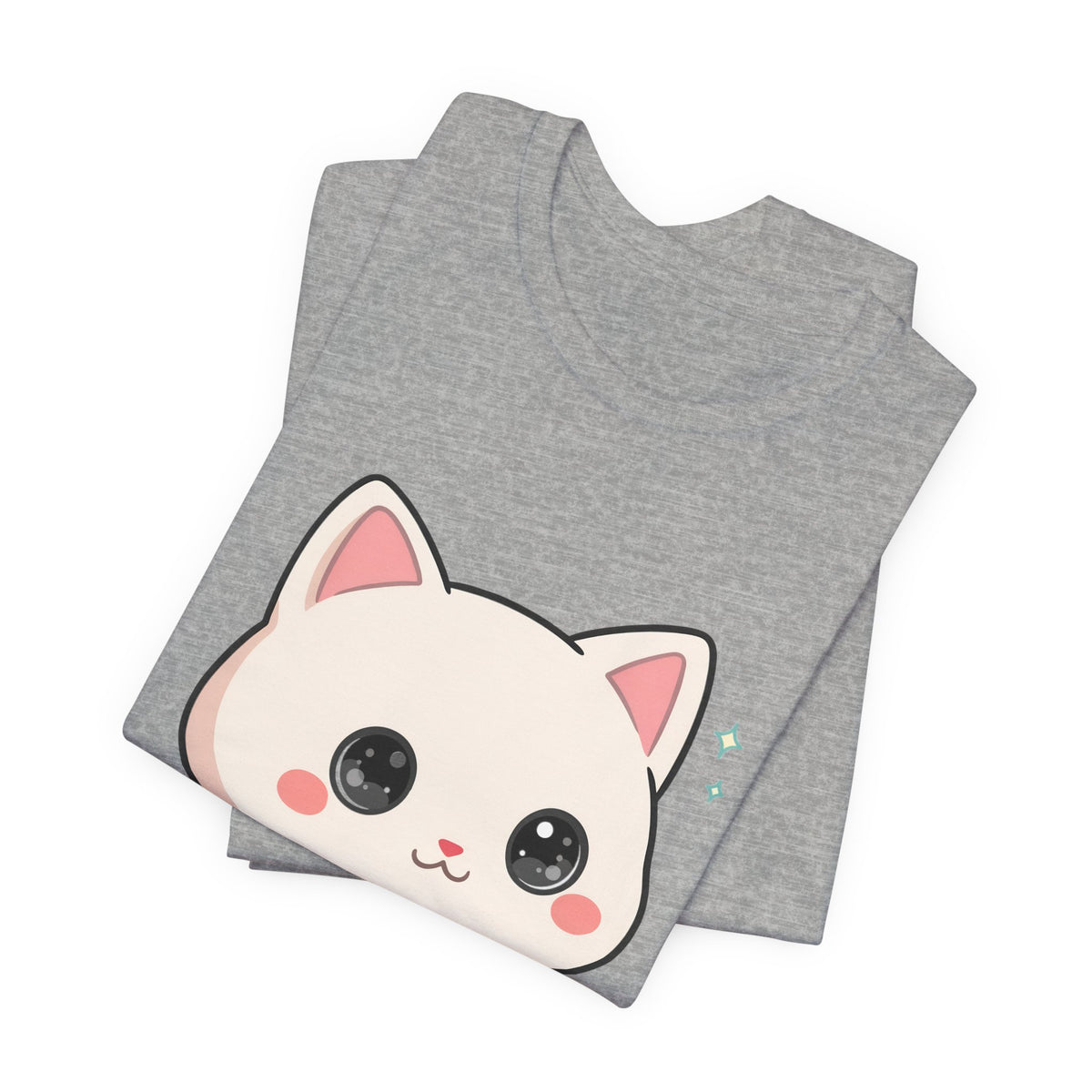 Kawaii Skateboarding Cat T-Shirt – Cute Chibi Kitty Tee