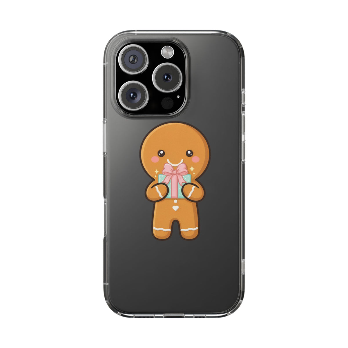 Gingerbread Man Phone Case, Cute Holiday Gift Design