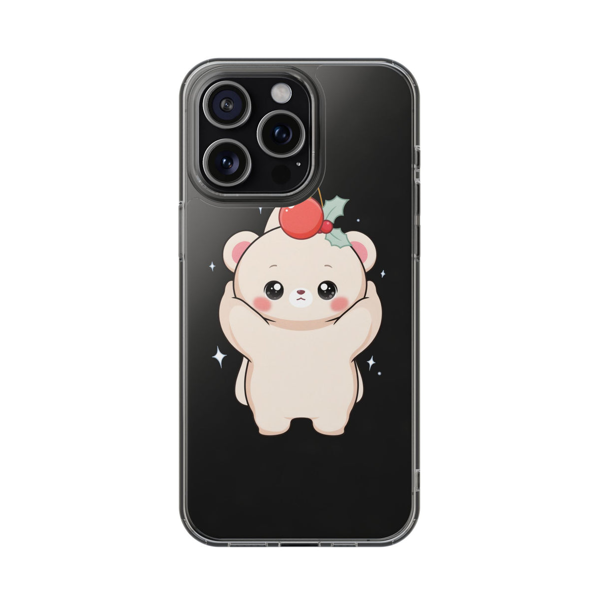 Kawaii Christmas Bear Phone Case for Cozy Holiday Days