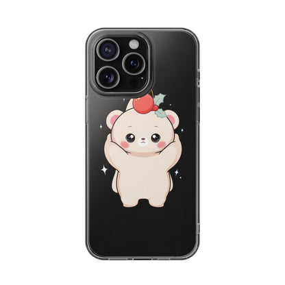 Kawaii Christmas Bear Phone Case for Cozy Holiday Days