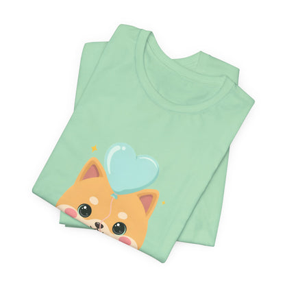 Kawaii Shiba Inu T-Shirt, Cute Balloon Dog Gift
