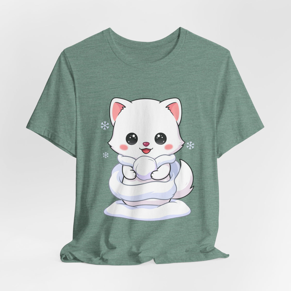 Kawaii Arctic Fox T-Shirt for Cute Winter Style
