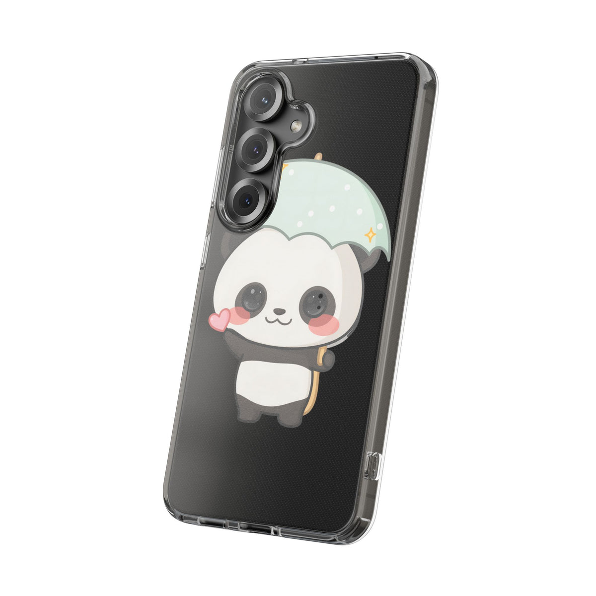 Kawaii Panda Clear Impact-Resistant Phone Case