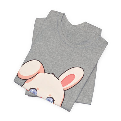 Kawaii Bunny Coffee T-Shirt: Cute Latte Lover Tee