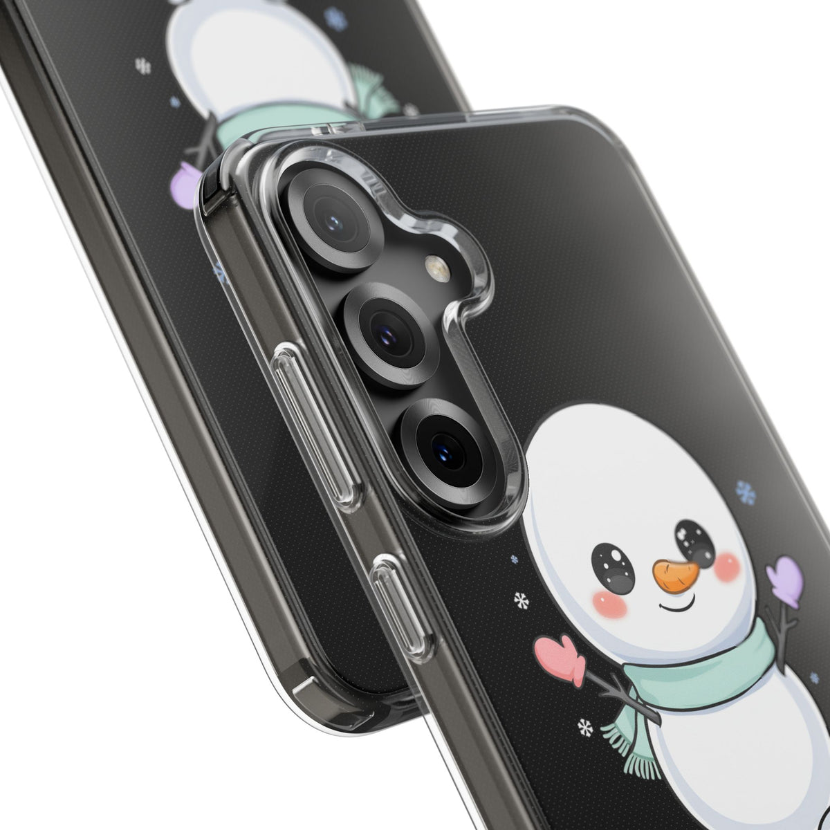 Kawaii Snowman Clear Impact-Resistant Case