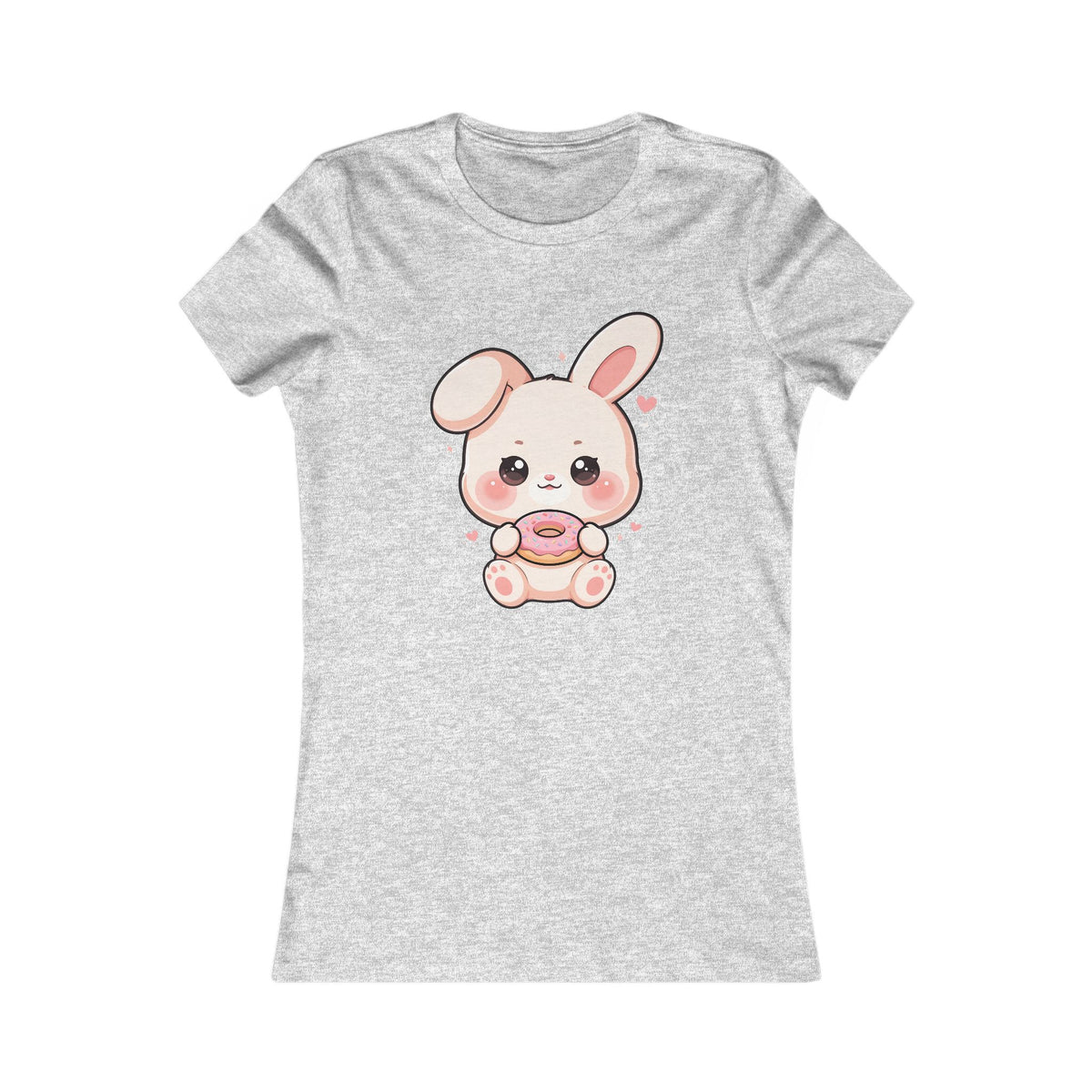 Kawaii Bunny Donut T-Shirt for Women