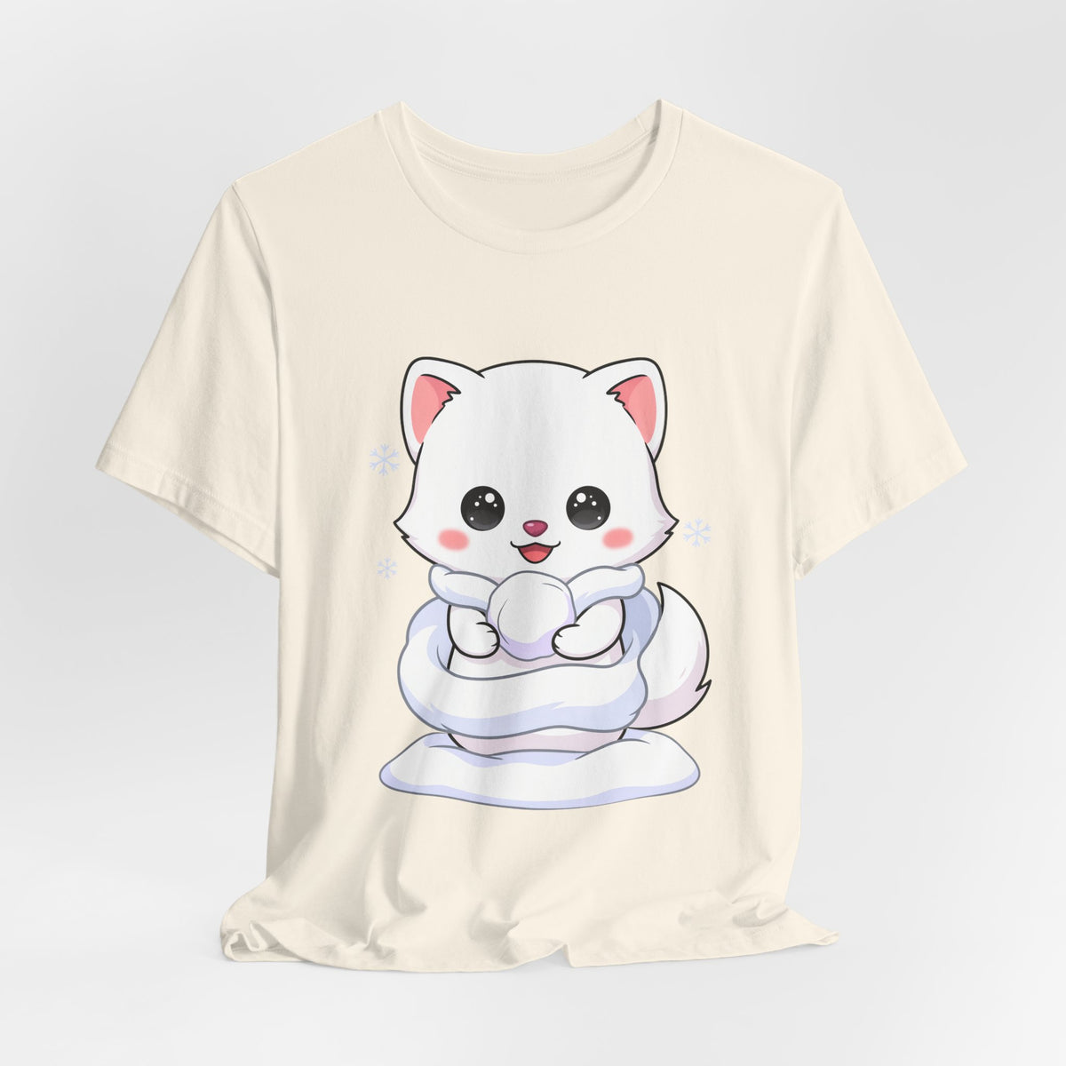 Kawaii Arctic Fox T-Shirt for Cute Winter Style