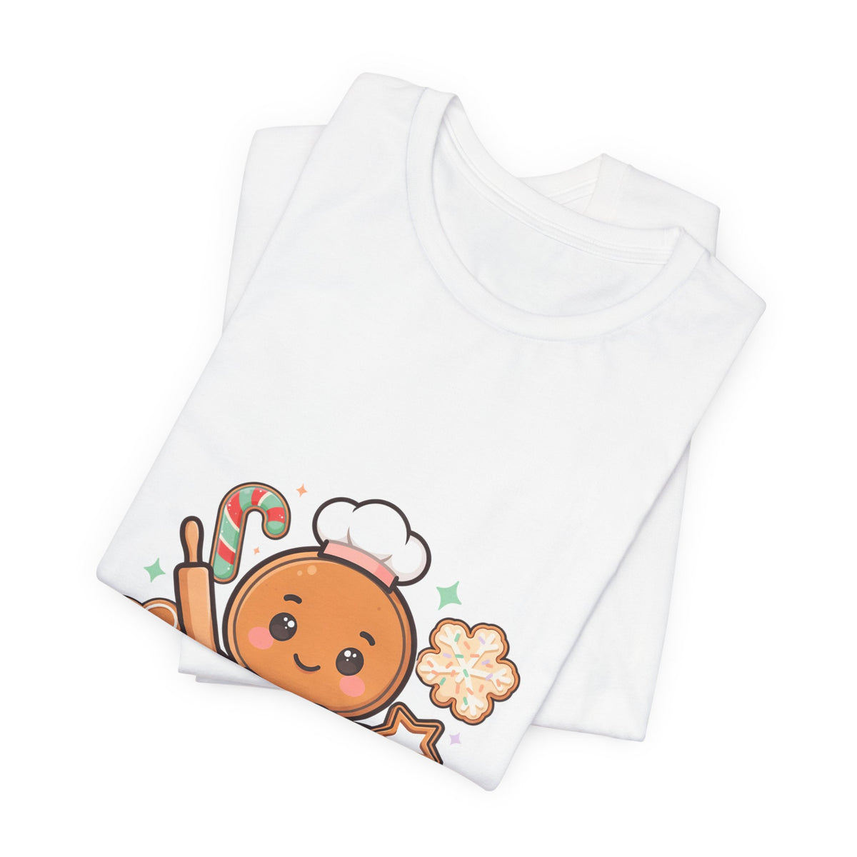 Gingerbread Baker Christmas Tee, Cute Kawaii Holiday Shirt