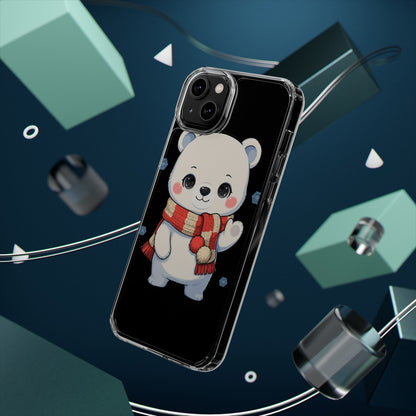 Kawaii Polar Bear Phone Case – Cozy Christmas Cub