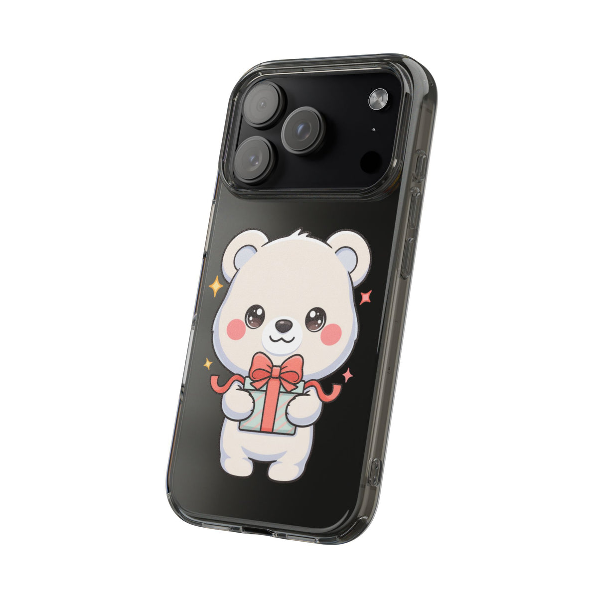 Kawaii Polar Bear Gift Phone Case for Holiday Gifting