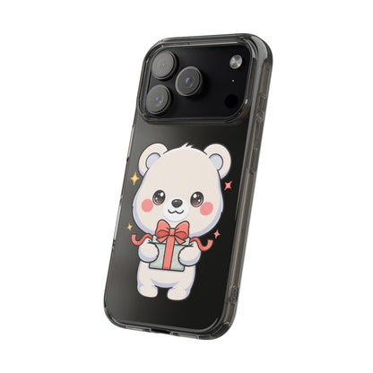 Kawaii Polar Bear Gift Phone Case for Holiday Gifting