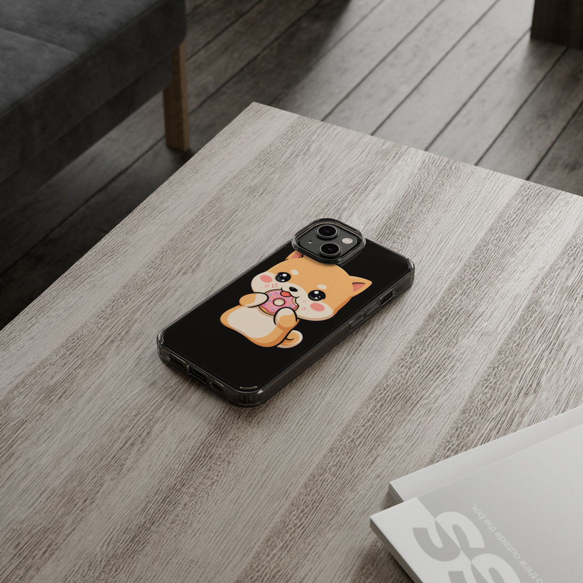 Kawaii Shiba Inu Phone Case with Donut