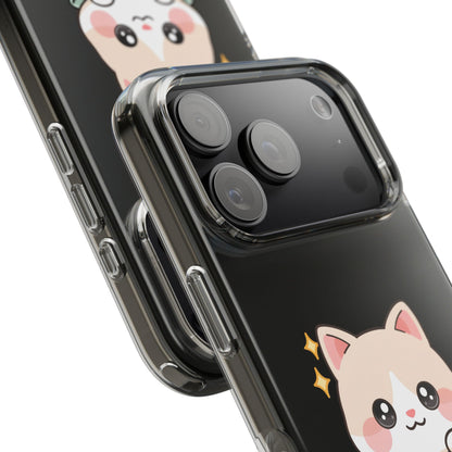 Kawaii Cat Phone Case, Cute Teacup Kitty Gift