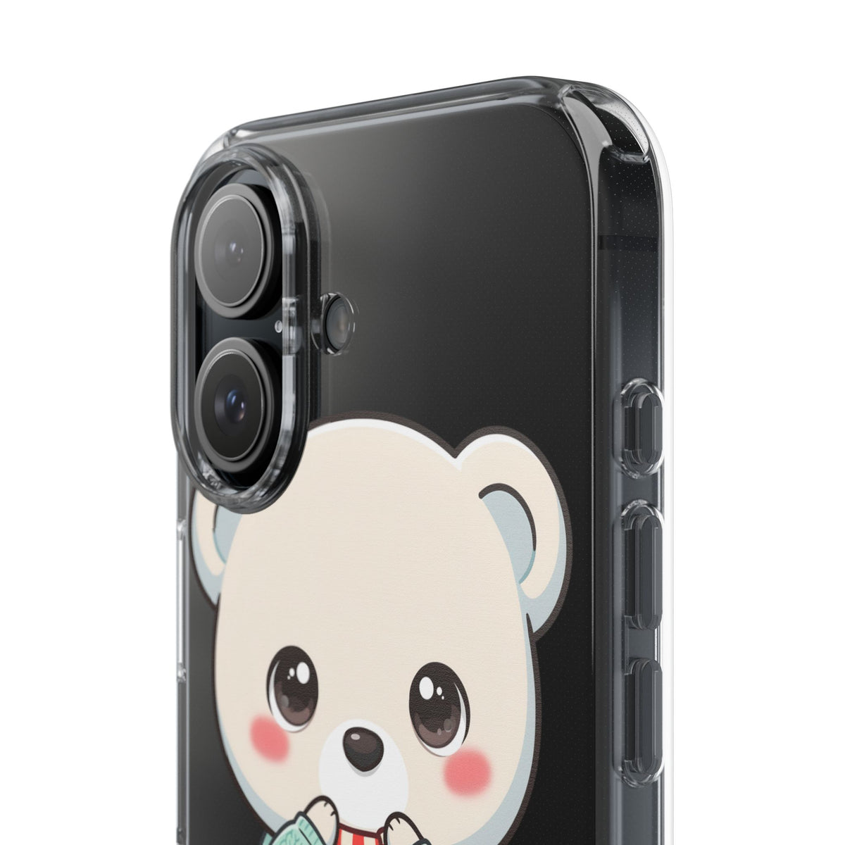 Kawaii Christmas Bear Phone Case for Holiday Season