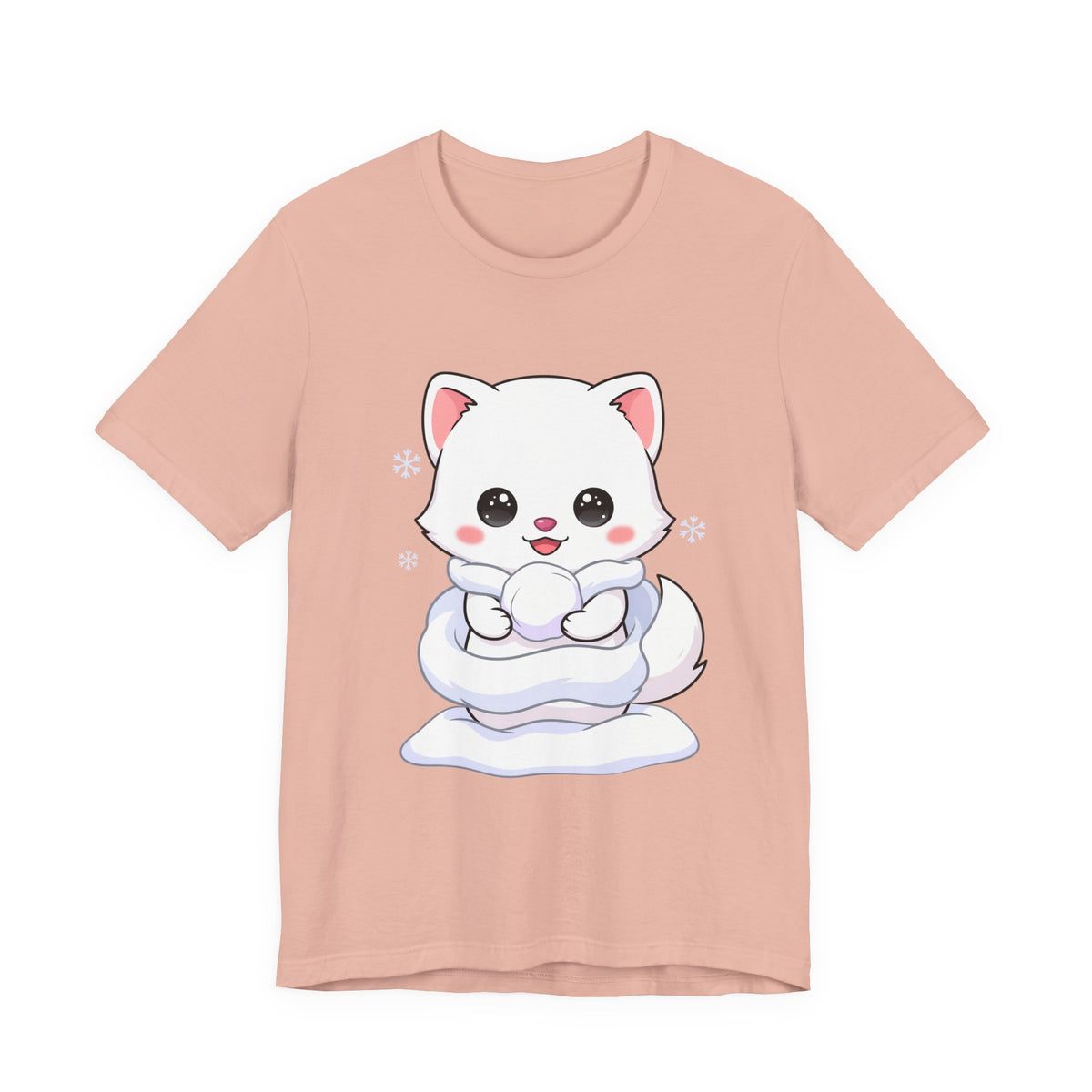 Kawaii Arctic Fox T-Shirt for Cute Winter Style