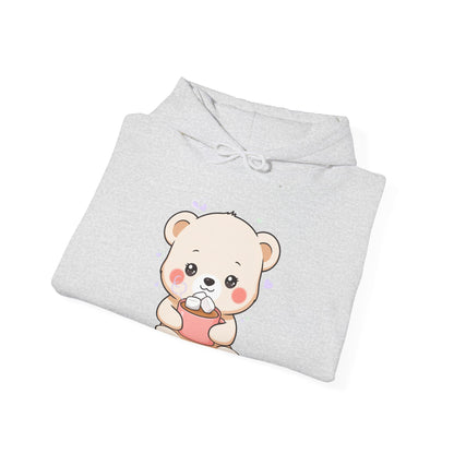 Kawaii Polar Bear Hoodie – Cozy Cocoa Cub Sweatshirt
