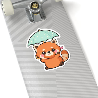 Kawaii Red Panda Sticker for Laptop and Journal Decor